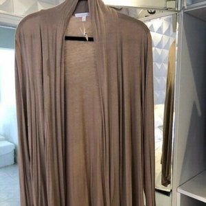 G. COLLECTION Tan Long Sleeve Overshirt (3X) (NWT)